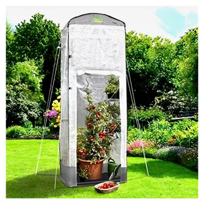 Produktbild von Foliengewächshaus Patioflora 120 für Terrasse und Garten | Ganzjährig einsetzbares Pflanzzelt | UV-beständig | 4 Belüftungsöffnungen | Hohes Überwinterungszelt | L 120 x B 120 x H 300 cm