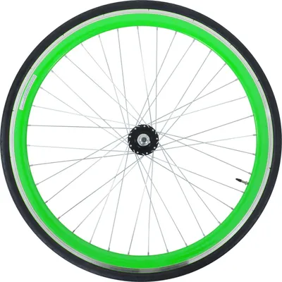 Produktbild von Galano Blade 700c Hinterrad Fixie Komplettrad mit FlipFlop Nabe und Reifen Fixie grün