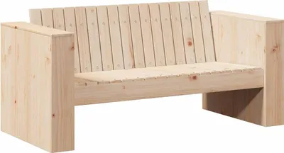 Produktbild von vidaXL Garten-Sofa Braun 134 x 60 x 62 cm Massives Kiefernholz