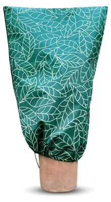 Produktbild von Winterschutz für Pflanzen 80x120 cm 2 Stück | Frostschutz Pflanzensack mit Reißverschluss und Zugband für Kübelpflanzen | Kälteschutz Vlies | Wiederverwendbare Pflanzenabdeckung