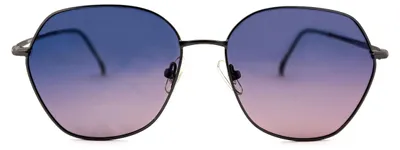 Produktbild von Uni Polarisierte Sonnenbrille - Rundes Gestell - Blau