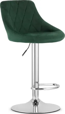 Obrázok produktu pre Zelená barová stolička VELVET KAST