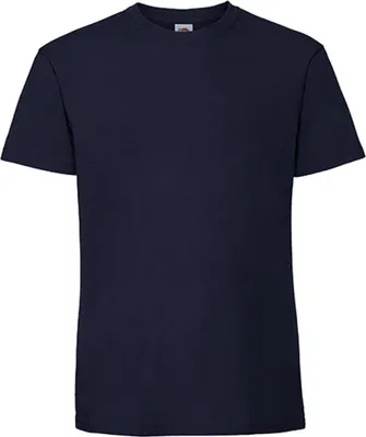 Produktbild von Fruit of the Loom 61-422-0 | Iconic 195 Ringspun Premium T / Waschbar bis 60 °C - Farbe: Deep Navy - Größe: 3XL