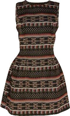 Produktbild von Ärmelloses Etno Chic Kleid mehrfarbig