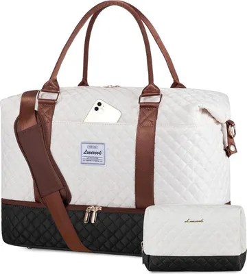 Produktbild von LOVEVOOK Reisetasche Handgepäck Damen Sporttasche mit Schuhfach