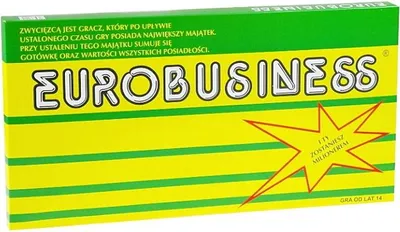 A product box for the board game Eurobusiness.