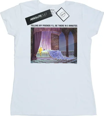 Produktbild von Disney - "Sleeping Beauty I'll Be There In 5" T-Shirt für Damen BI15357 (M) (Weiß)