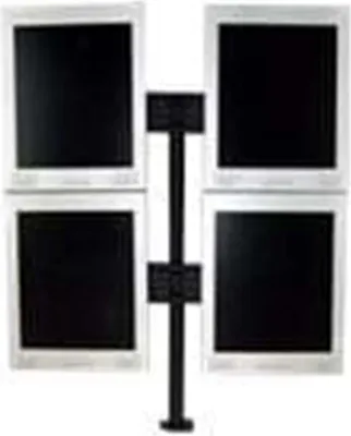 Produktbild von Neomounts FPMA-D700D4 - Befestigungskit - Voll beweglich - für 4 LCD-Anzeigen - Schwarz - Bildschirmgröße: 48.3-76.2 cm (19"-30")