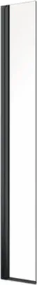Produktbild von form&style Seitenwand MODENA 30 x 195 cm Profil schwarz matt Klarglas Reversibel schmutzabweisende Glasbeschichtung