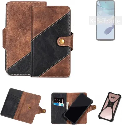 Produktbild von K-S-Trade Handyhülle Schutzhülle Bookstyle Case kompatibel mit Motorola Moto G53 5G Klapphülle Cover Hülle Schutztasche 1x
