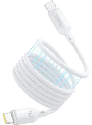 Image de Câble magnétique USB-C vers USB-C Baseus PicoGo, 1 m, blanc