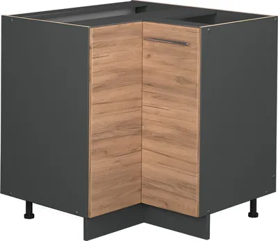 Produktbild von Eckunterschrank Vicco Fame-Line Goldkraft Eiche 80.5 cm ohne Arbeitsplatte, Model 38300