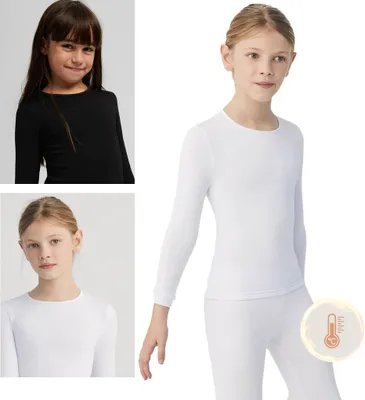Obrázok produktu pre Ysabel Mora – Detské termotriko s dlhým rukávom – Detské termoprádlo – Unisex – Biela – Veľkosť 8