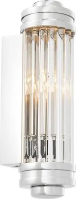 Produktbild von Casa Padrino Wandleuchte / Wandlampe Silber 7 x 10 x H. 26 cm - Hotel & Restaurant Leuchte