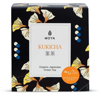 HERBATA ZIELONA KUKICHA JAPOŃSKA BIO (15 x 1,5 g) 22,5 g - MOYA MATCHA