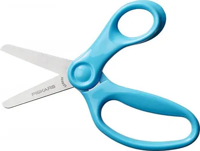 Obrázek produktu pro Fiskars Dětské Nůžky Se Zaoblenou Špičkou 13 cm - Tyrkysové 1064072