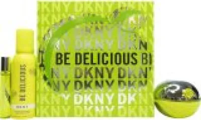Produktbild von DKNY Be Delicious Gift Set 100ml EDP + 150ml Shower Mousse + 15ml EDP