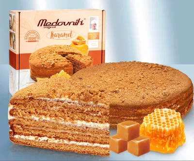 Produktbild von Honigkuchen “Medovnik” mit Karamell 900g