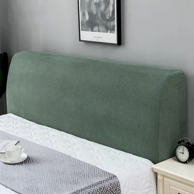 Obrázek produktu pro Potah na čelo postele, délka 190-210 cm, zelený, elastický polyester/Elastan
