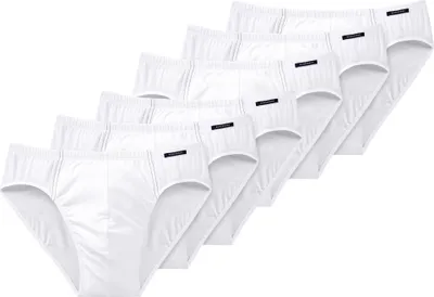 Produktbild von SCHIESSER Herren Slip 6er Pack - Supermini, Rio-Slip, Essentials, Baumwolle Stretch Weiß L