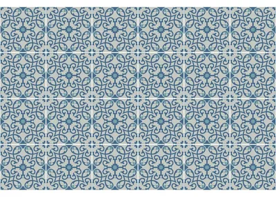 Produktbild von Selbstklebende Fliesenaufkleber für Küche und Bad – 24 Azulejos Cacilda Fliesenaufkleber – 24 Aufkleber 20 x 20 cm