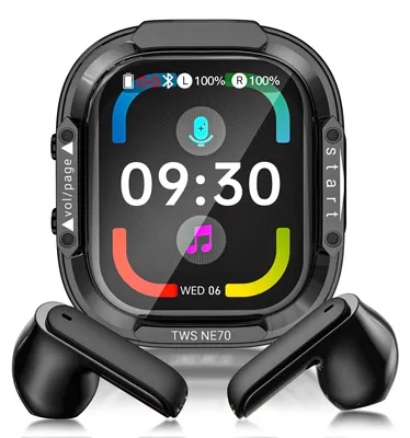 Productafbeelding van NE70 KI-vertaler hoofdtelefoon met LCD-scherm, ondersteunt 150 talen en 9 vertaalmodi. Bluetooth 6.0 vertaalhoofdtelefoon voor real-time vertaling via app. 60 uur batterijduur