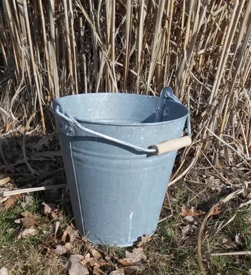 Produktbild von Stabiler Eimer Pflanztopf Blumentopf Pflanzkübel Eisen verzinkt D28 cm