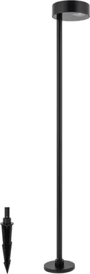 Produktbild von Außenlampe Aluminium LED IP54 100 cm Erdspieß Schwarz warmweiß 3000 K 400 lm Modern Stehlampe außen