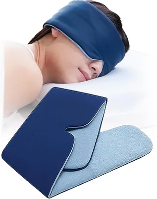 Produktbild von Schlafmaske verstellbar, blau, lichtblockierend, für Reisen