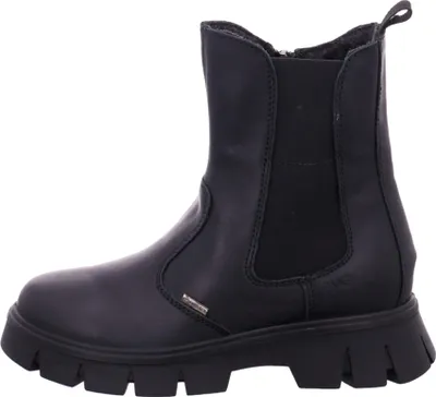 A black boot on a white background.