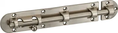 Image de Targette, acier, pêne Ø 8mm, 34x170mm, nickel satin - THIRARD