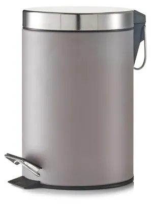 Produktbild von Zeller Treteimer, 3 Liter, grau, Ø17 x 26 cm, 18222