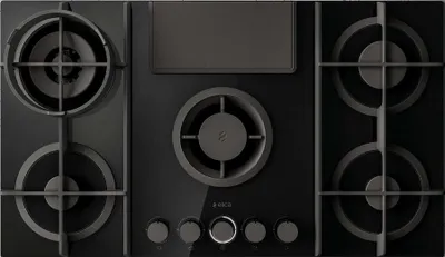 Produktbild von Gasabzugskochfeld 88 cm 4 brenner 10310 w schwarz Elica PRF0147741A