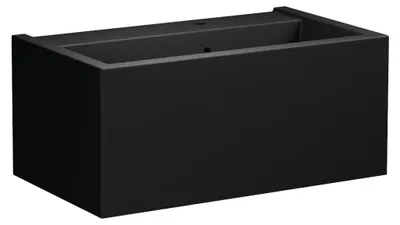 Produktbild von Kerasan KANAAL Keramik-Waschbecken 80x46,5cm, Schwarz matt