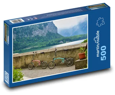 Obrázek produktu pro Puzzle 500 Cestovat - kola u jezera - martinpuzzle