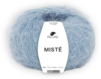 Produktbild von Pro Lana MISTÉ Wolle Merino Extrafine 50 g 150 m Flauschgarn Strickgarn Farbe 063 - gletscher