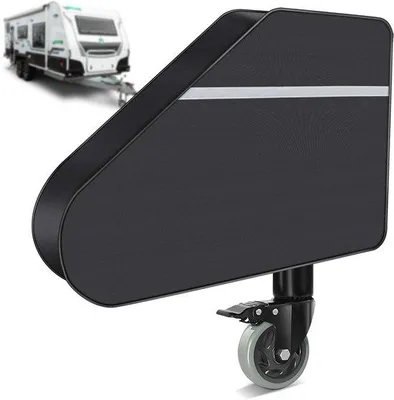 Produktbild von Unyqoos universelle® wasserdichte Deichselabdeckung für Wohnwagen und Anhänger mit reflektierenden Streifen