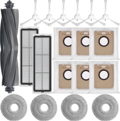 Produktbild von Zubehörset für Dreame L10s Ultra/L10 Ultra/L10 Prime – 1 Hauptbürste, 2 Filter, 4 Wischpads, 6 Seitenbürsten, 6 Staubbeutel