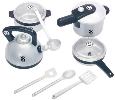 Image de Klein - WMF Set de casseroles 8 pièces, argent (Jouets)