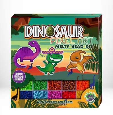 Produktbild von Zestaw koralików do prasowania Dinozaury 3000 elementów