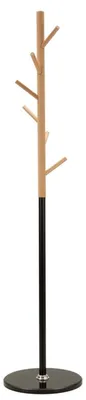 Produktbild von Kleiderständer aus Holz mit Marmorbasis CM Ø 36X172