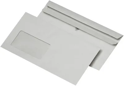Produktbild von MAILmedia Briefumschläge DIN Lang haftklebend mit Fenster 1.000 Briefumschläge