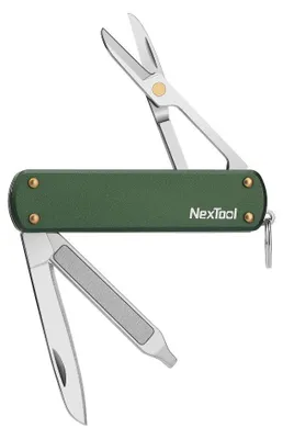 Produktbild von NexTool Mini-Taschenmesser NE0143 4-in-1 grün