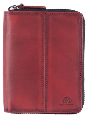 Produktbild von GREENBURRY Geldbörse Destressed RV-Wallet RFID Deep Red dunkelrot