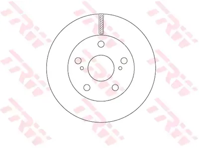 Produktbild von 2x TRW VORNE Bremsscheibe