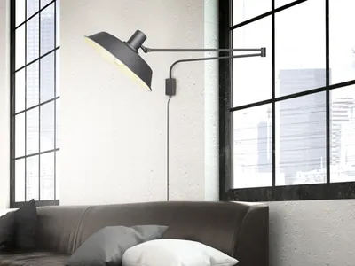 Produktbild von Trio Leuchten - Moderne Wandleuchte schwarz verstellbar - Danielle I Wohnzimmer I Schlafzimmer - Stahl Länglich - LED geeignet E27