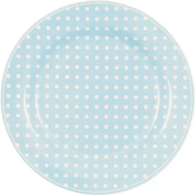 Productafbeelding van Porseleinen dessertbord, Dotty, lichtblauw