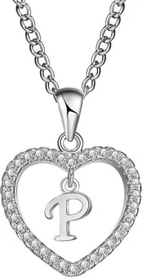 Produktbild von Elegante Halskette Buchstabe aus Silber für Damen KP5173