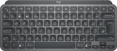 Image de Logitech Master MX Keys Mini, Mini, Kabellos, RF Wireless + Bluetooth, QWERTY, LED, Graphit