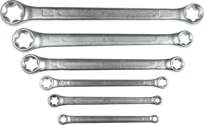 Image de SW-Stahl 01560L Jeu de clés mixtes profil E, E6-E24, 6 pces I Clés pour vis Torx I Etoile TX extérieure I Jeu de clés mixtes I Clés mixtes I Clés mixtes